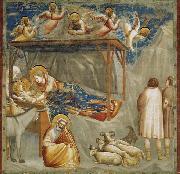 GIOTTO di Bondone Birth of Jesus oil on canvas